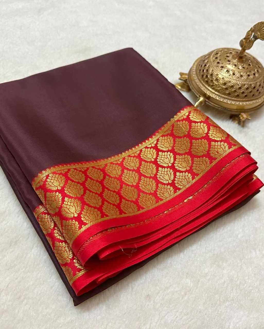YNF MYSORE SILK RRW SEMI SAREES WHOLESALE MYSORE SILK GADWAL SOFT SILK SAREES MANUFACTURER           